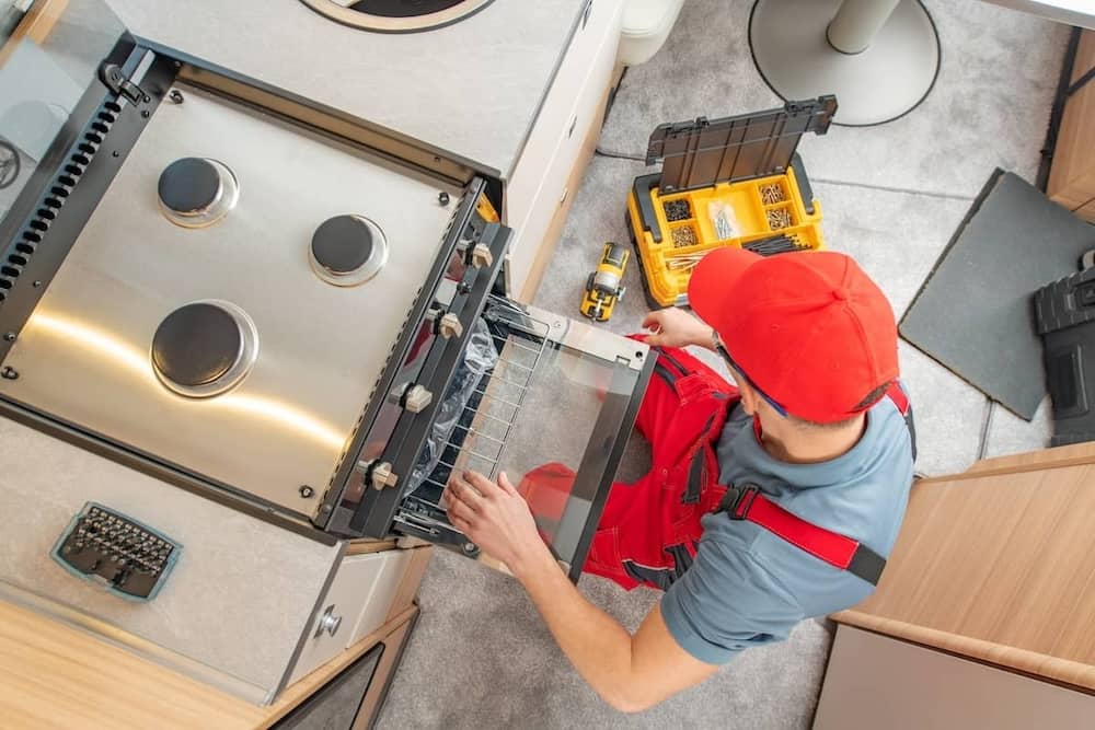 Rv Technician Replacing Broken Travel Trailer Gas 2023 11 27 05 06 42 Utc